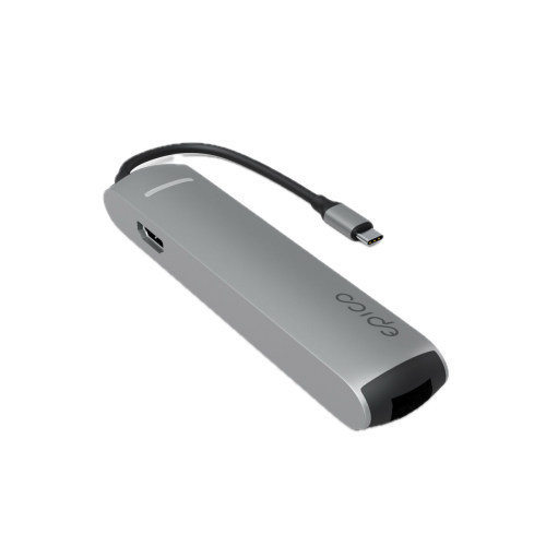 Epico 6in1 USB-C Slim Hub 8K