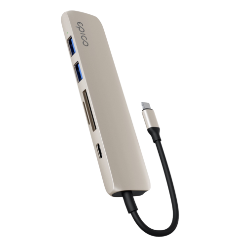 Epico 6in1 Aluminium USB-C Hub 8K - Starlight