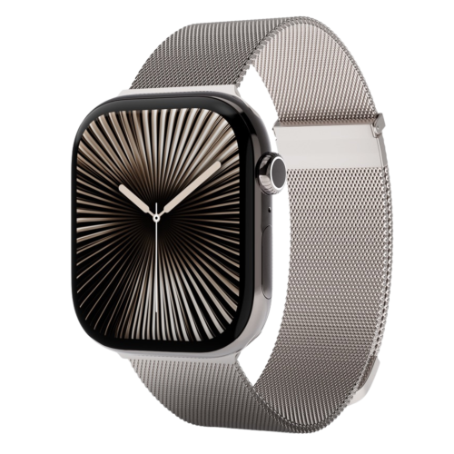 C&C Milanese+ Strap for Apple Watch (44-49 mm) - Starlight
