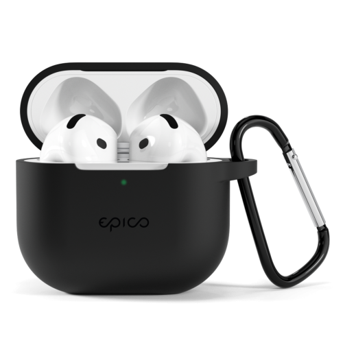 Epico Silicone Outdoor Cover for Airpods 4 - Black