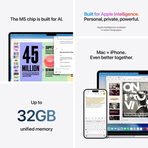 MacBook Air 13” Apple M5 10C CPU, 8C GPU/16GB/512GB SSD/Midnight/USA