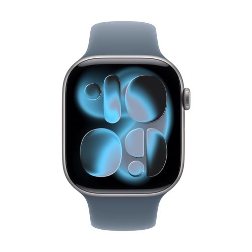 Apple Watch 46mm Anchor Blue Sport Band - S/M