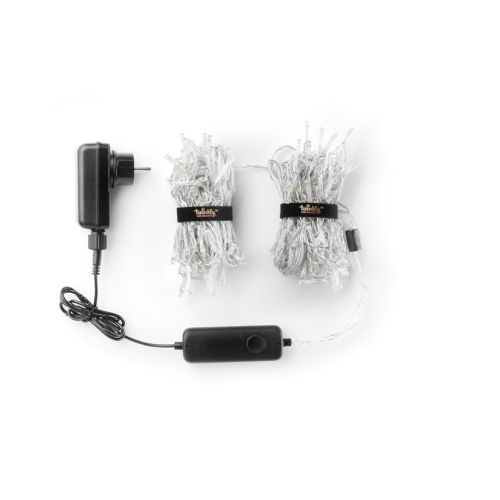 Twinkly icicle - 500x70cm, 190 LED (Gold/Silver) 4.3MM, BT+WiFi, Gen II, IP44