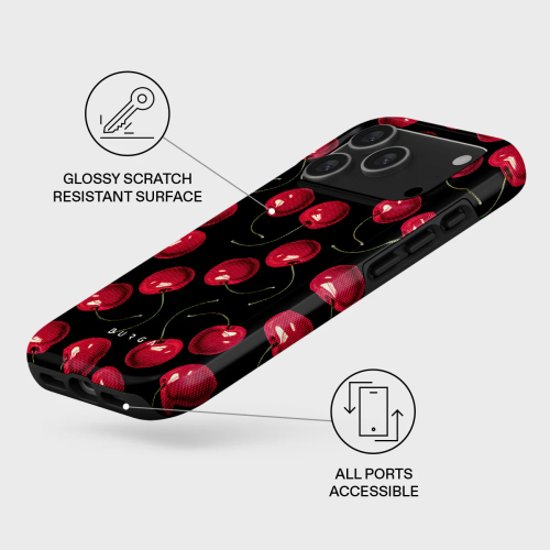 BURGA Tough Magsafe Case for iPhone 17 Pro - Cherrybomb