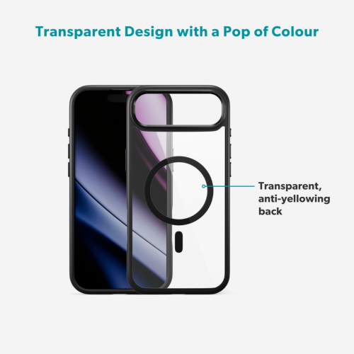 C&C Hero Pro Mag+ Case for iPhone 17 Air - Clear/Black