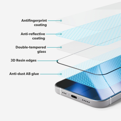 Epico AntiReflective Glass for iPhone 17 & 16 Pro (with Applicator)