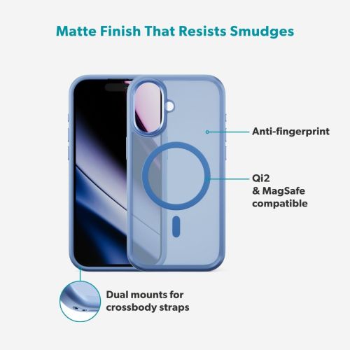 Epico HeroMatte Pro Mag+ Case for iPhone 17 - Mist Blue