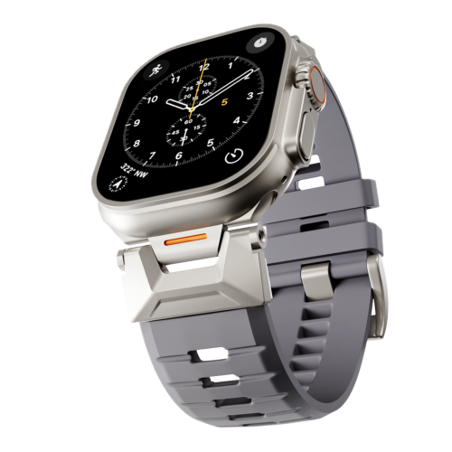 Epico FKM Rubber Pro Watch Band for Apple Watch (44-49mm) - Grey