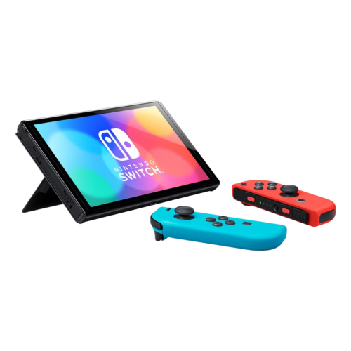 Nintendo Switch – OLED Model- Neon blue/Neon red Joy-Con