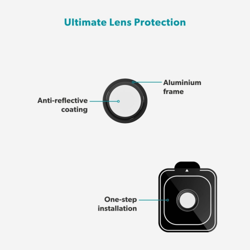 Epico Aluminium Lens Protectors for iPhone 17 Air - Black