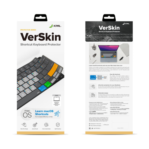 JCPal Silicone Keyboard Protection - MacOS Shortcuts