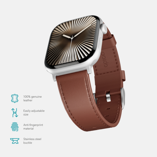 Epico Leather Band for Apple Watch (40-42mm) - Brown