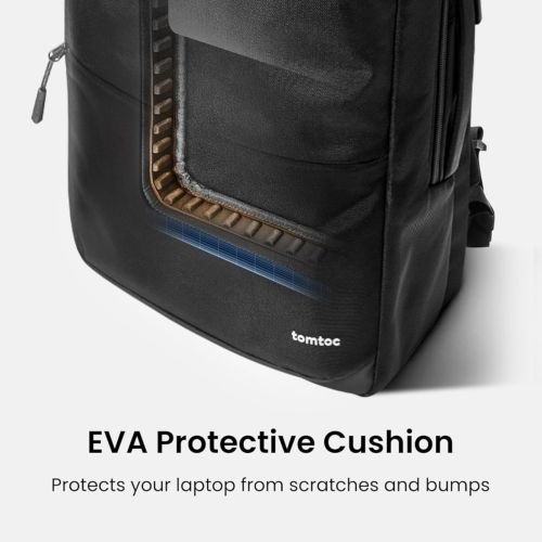 TomToc Navigator T71 Laptop Backpack for 16'' - Black