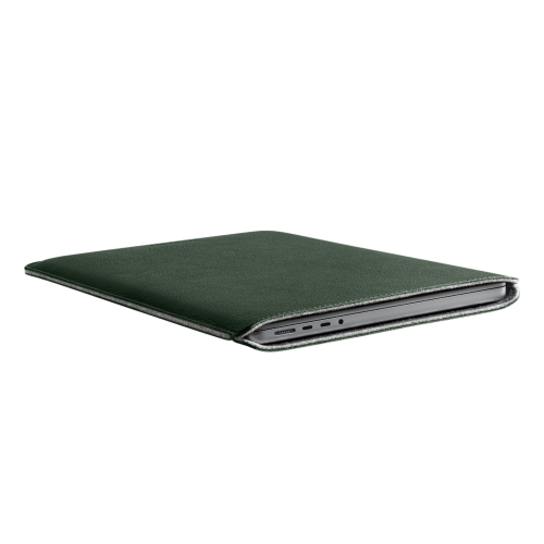 Woolnut Leather Sleeve for 14-inch MacBook Pro - Green