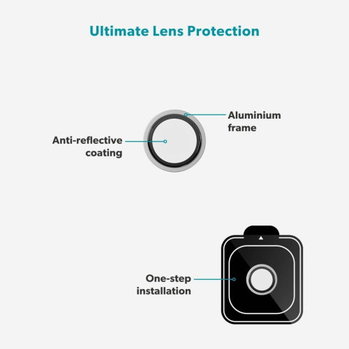 Epico Aluminium Lens Protectors for iPhone 17 Air - Silver