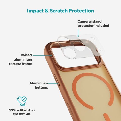 Epico HeroMatte Pro Mag+ Case for iPhone 17 Pro - Orange
