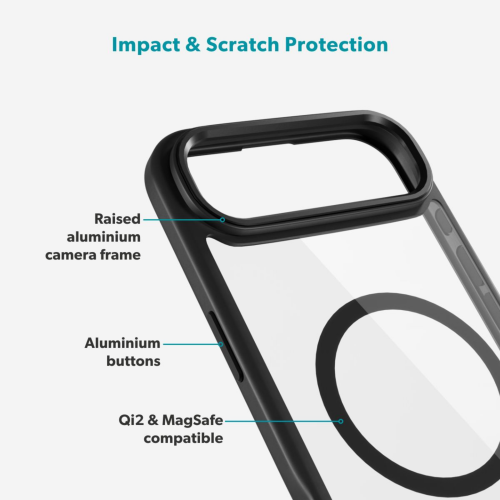 Epico Hero Pro Mag+ Case for iPhone 17 Air - Clear/Black