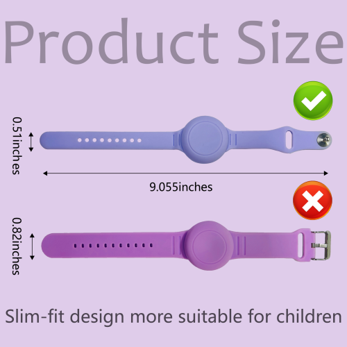 OFKOZ Waterproof Kids Bracelet for Airtag - Stone