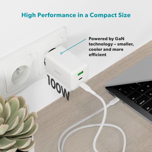 Epico 100W GaN Charging Bundle (2x USB-C, 1x USB-A)