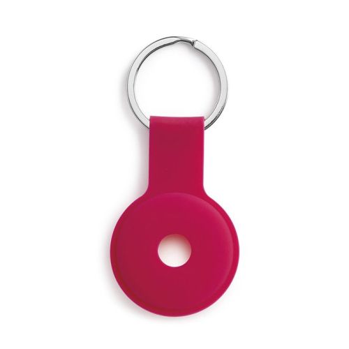 C&C AirTag Silicone Holder with Keychain - Cherry