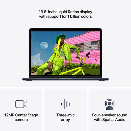 MacBook Air 13” Apple M5 10C CPU, 8C GPU/16GB/512GB SSD/Midnight/USA