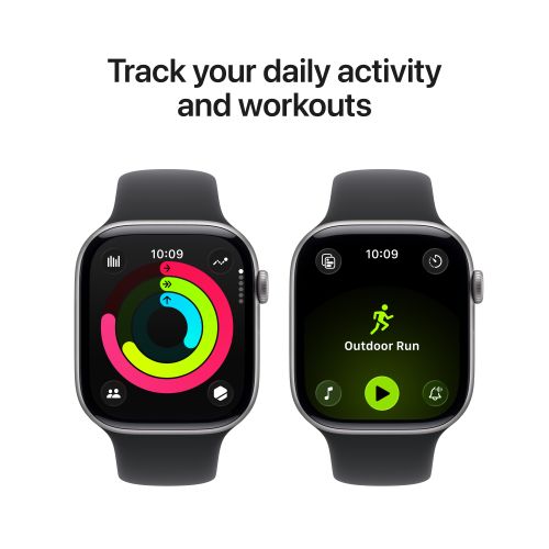 Apple Watch Series 11 GPS 42mm Space Grey Aluminium - Black Sport Band - M/L